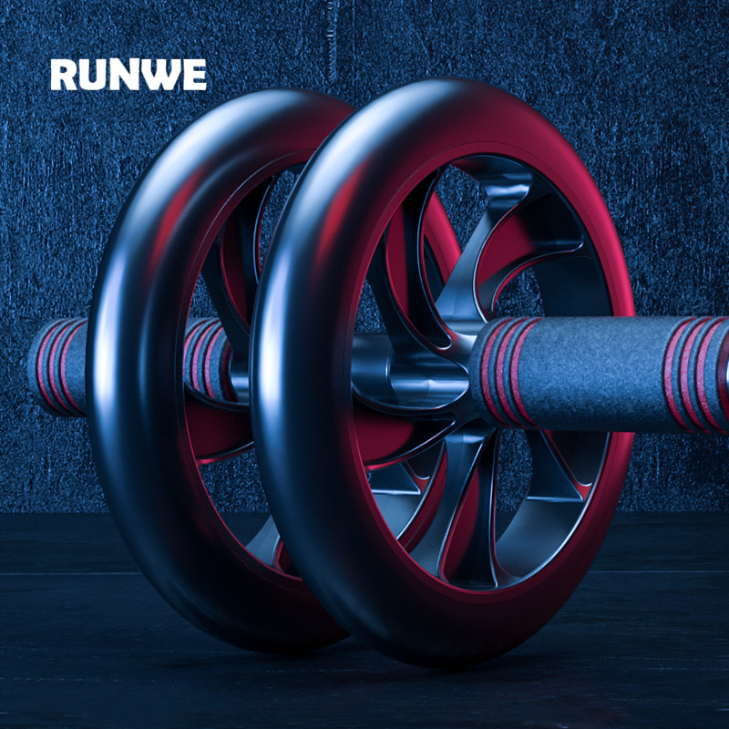 朗威健腹轮男士  巨轮健腹轮 腹肌轮收瘦腰腹轮滚轮巨轮静音大轮