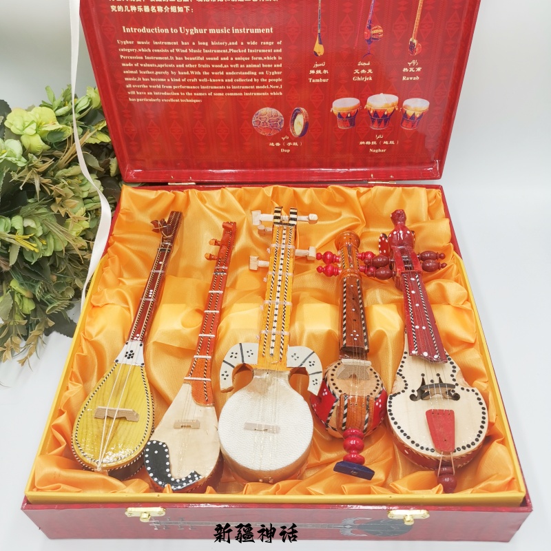 新疆民族 乐器30厘米乐器组合乐器组合套装 热瓦普弹布尔胡西塔尔