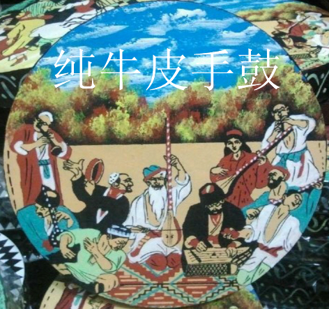 新疆乐器手鼓 手工乐器水牛皮手鼓20cm