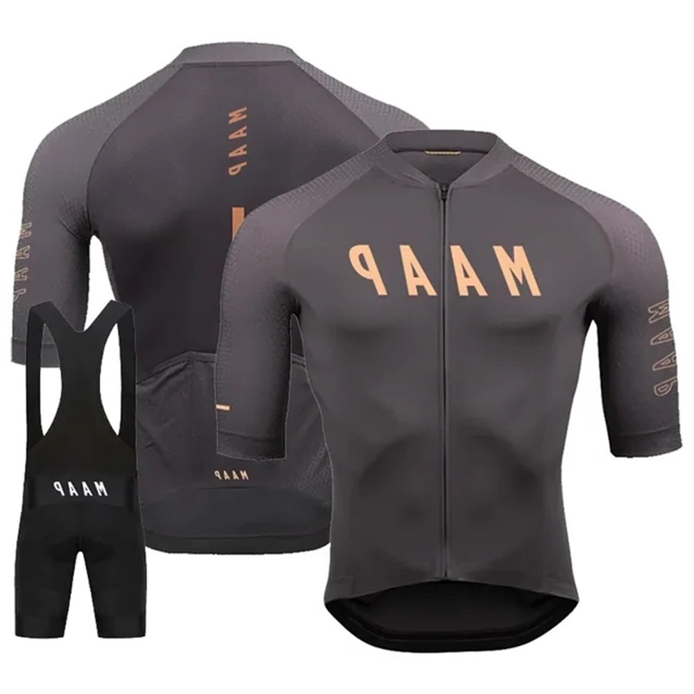 MAAP户外骑行套装跨境公路山地自行车骑行服夏季短袖背带裤